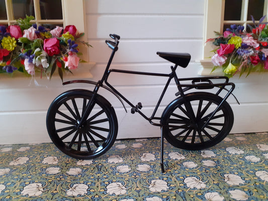 Large 12th Scale black bicycle