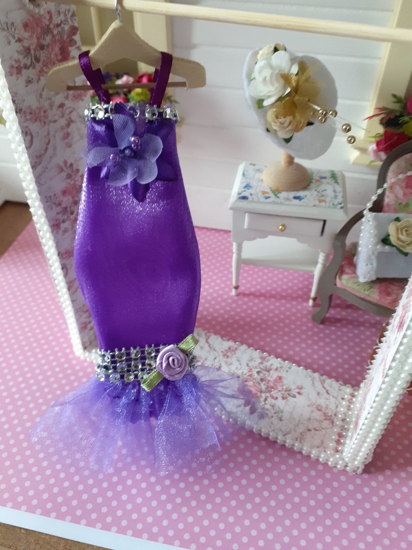 Purple cocktail dress