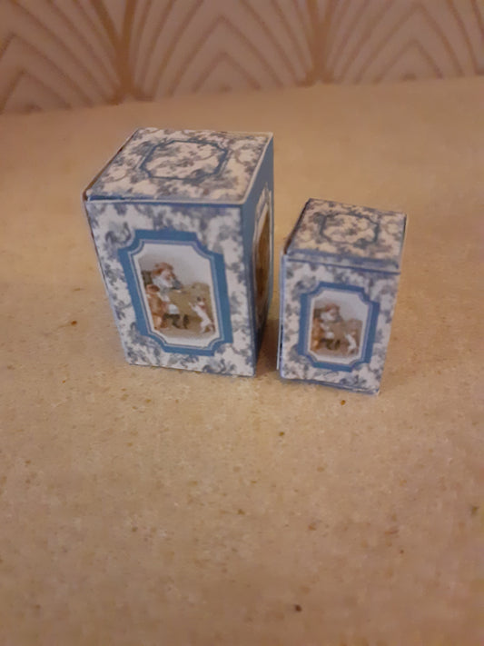 Small Blue Boxes for Display