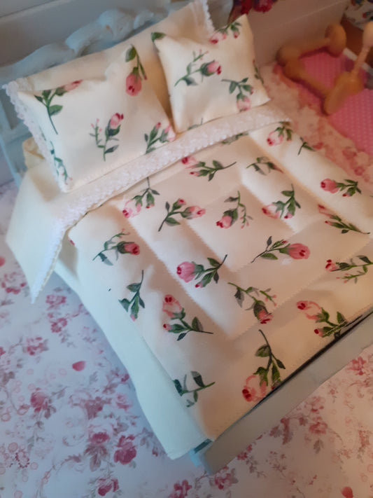 Pink Rose Double Bedding